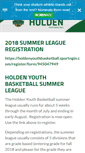 Mobile Screenshot of holdenyouthbasketball.com